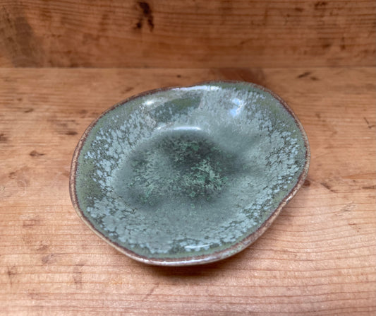 Kobbergrøn fyrfads lysestage