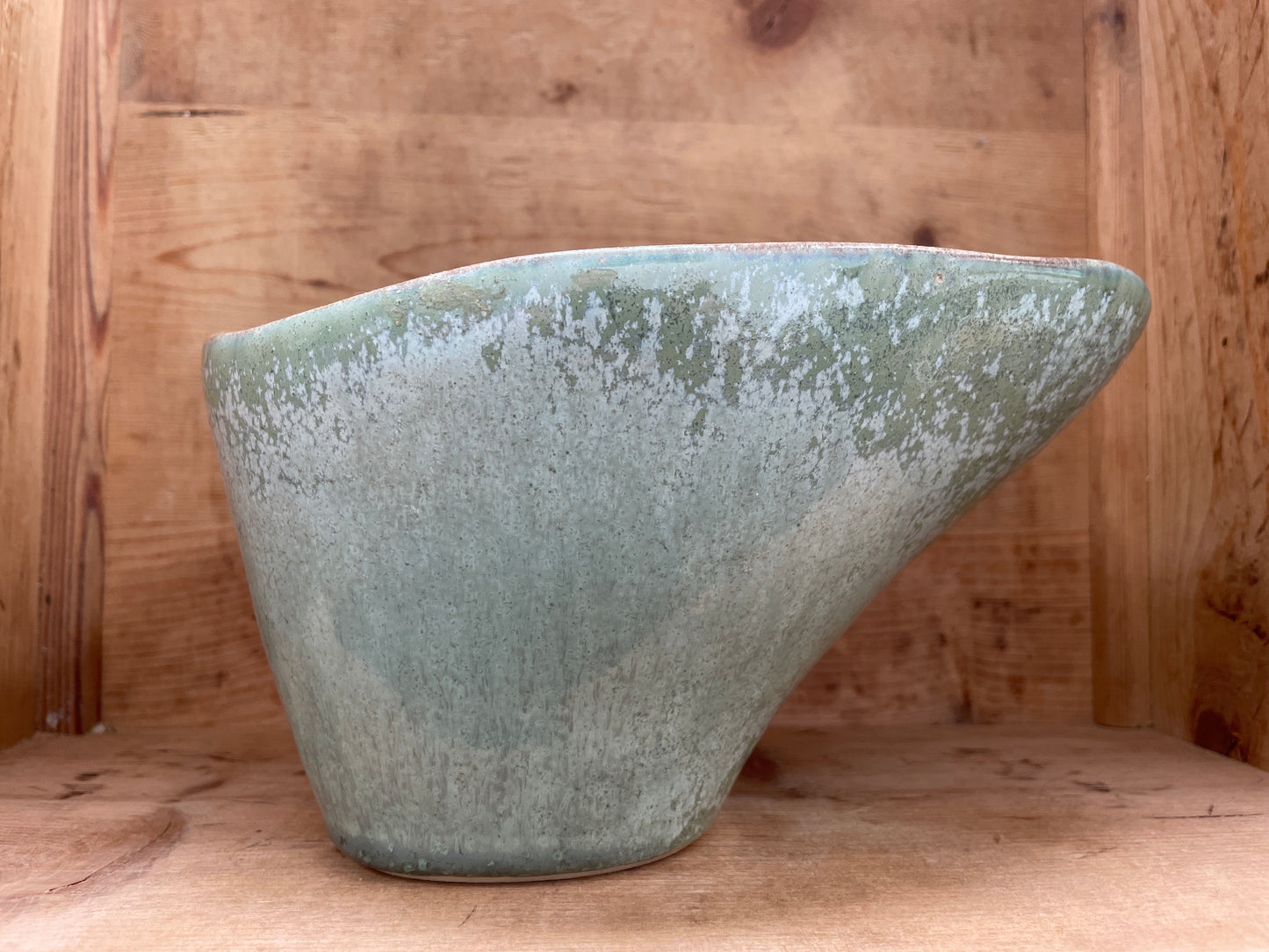 Kobbergrøn unika vase