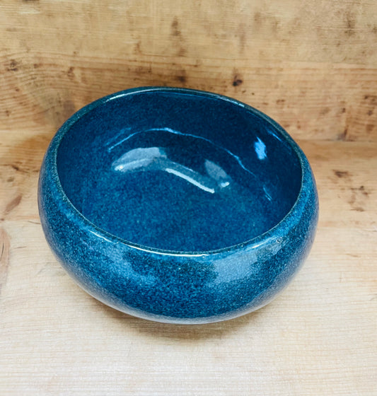 Havblå unika skål