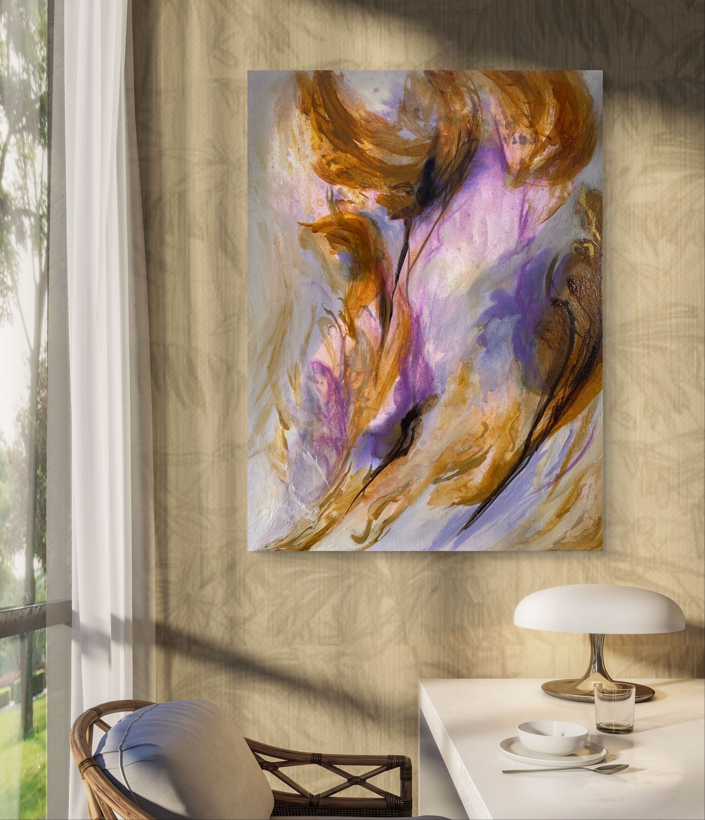 Gold and Purple Flowers