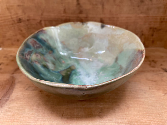 Mintfarvet unika skål