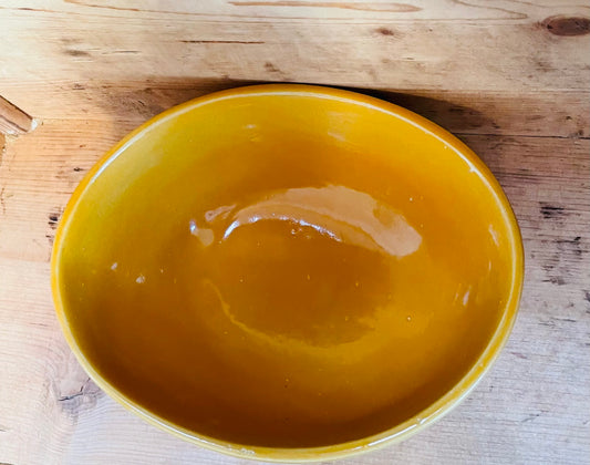 Indisk gul unika skål