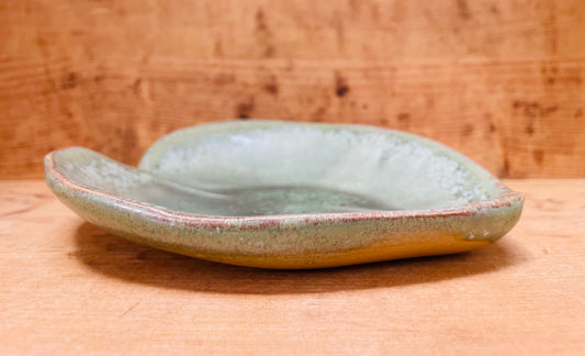 Kobbergrøn hjerte skål