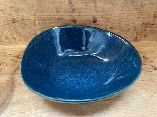 Havblå unika skål