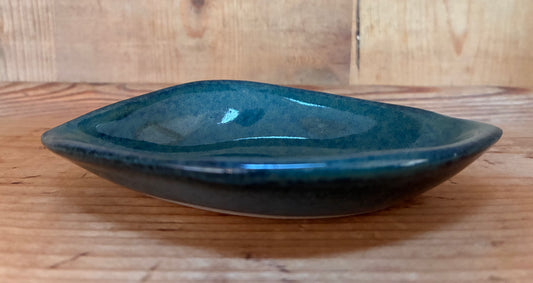 Unik havblå tapasbåd