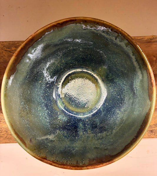 Unik håndmalet spiseskål