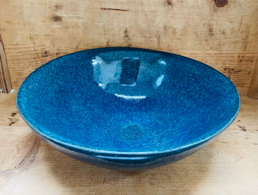 Havblå unika skål