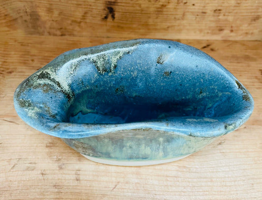 Blågrøn lille Unika vase