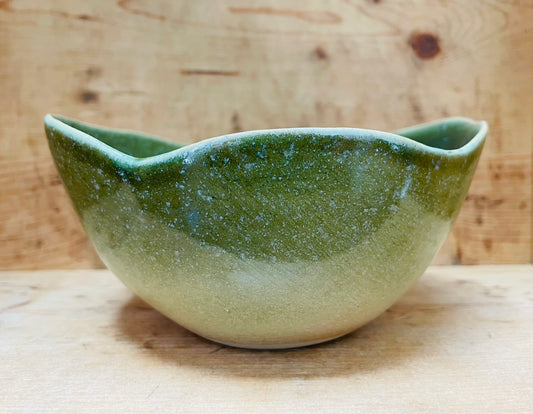 Blank grøn unika skål