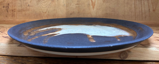 Unik håndmalet lille tallerken