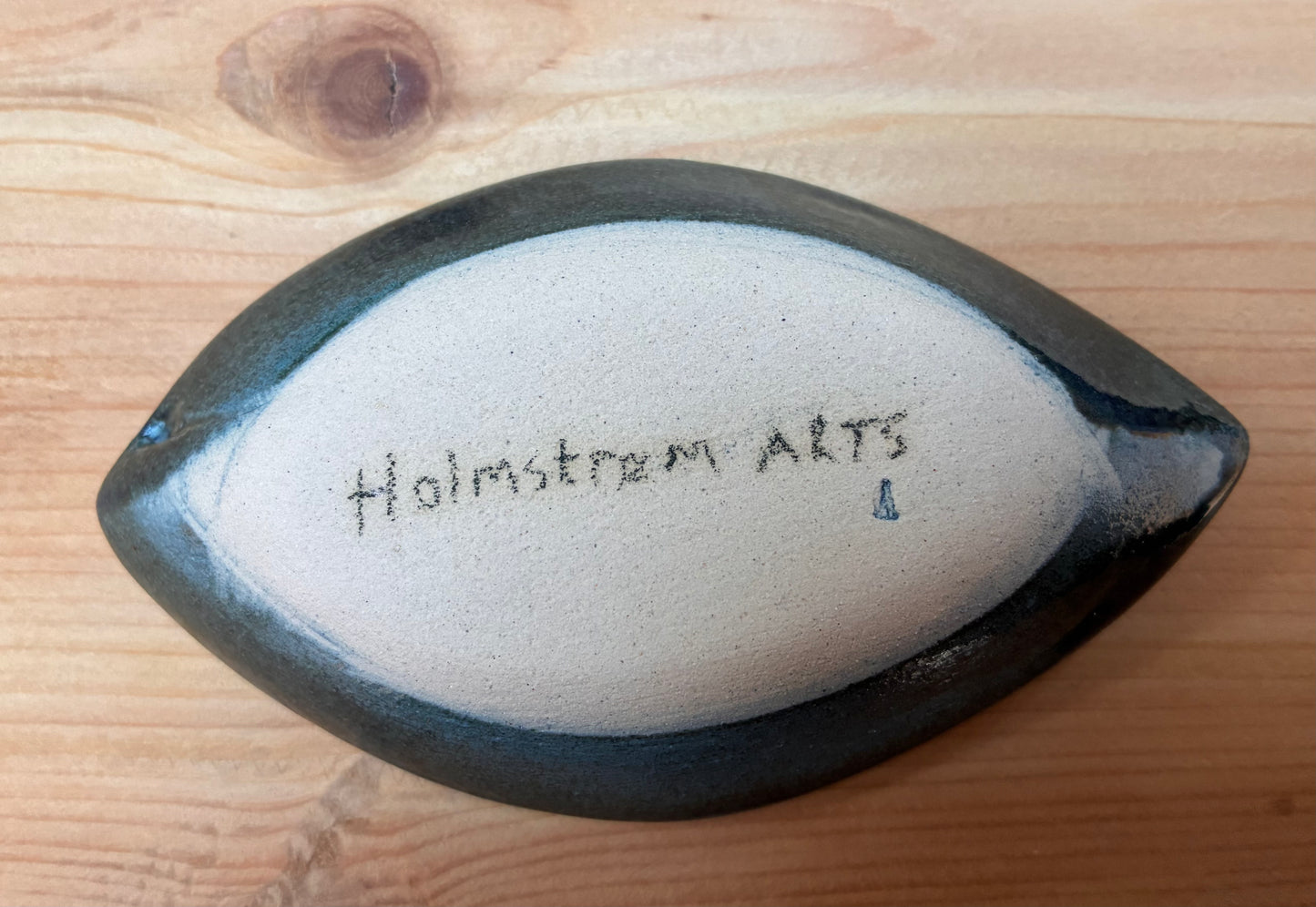 Unik havblå tapasbåd