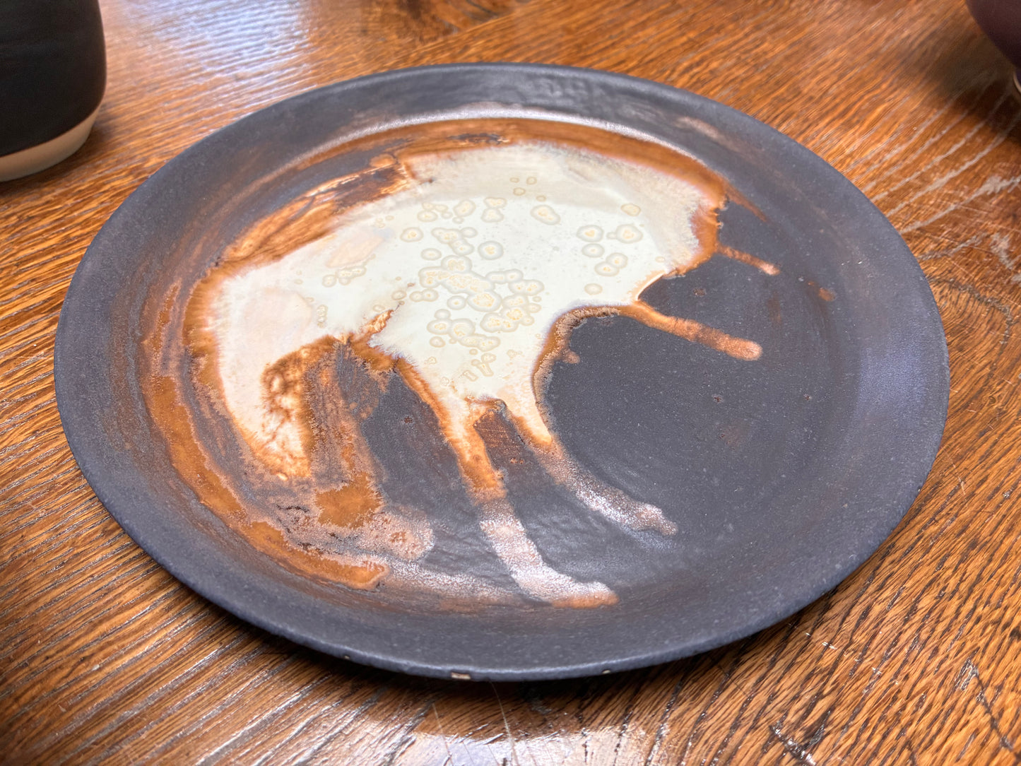 Unik håndmalet lille tallerken