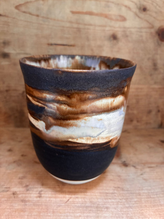 Unikt håndmalet stort landskabs krus