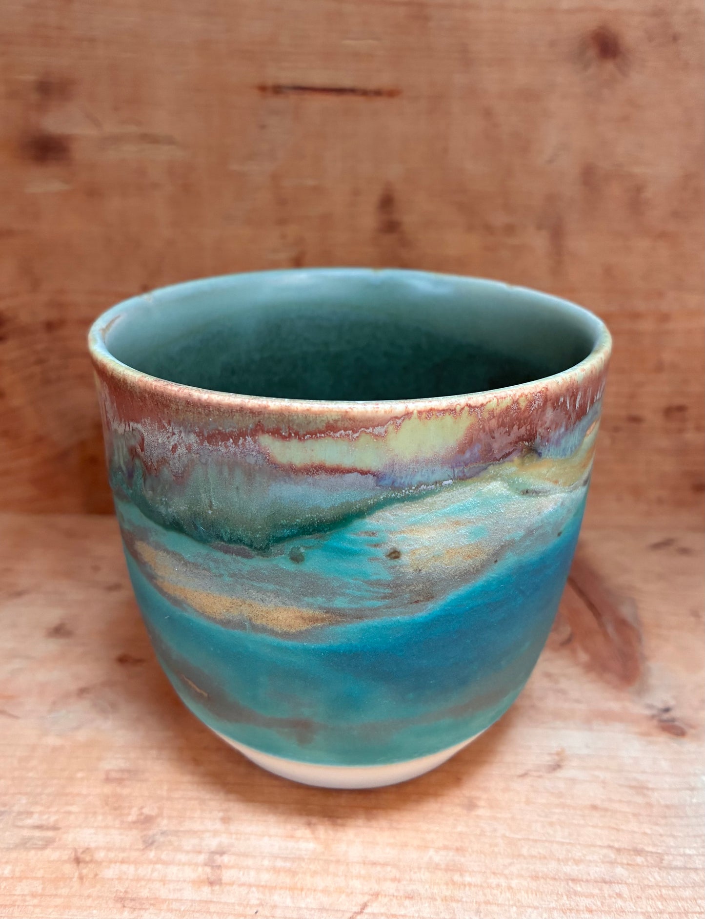 Unikt lille håndmalet krus