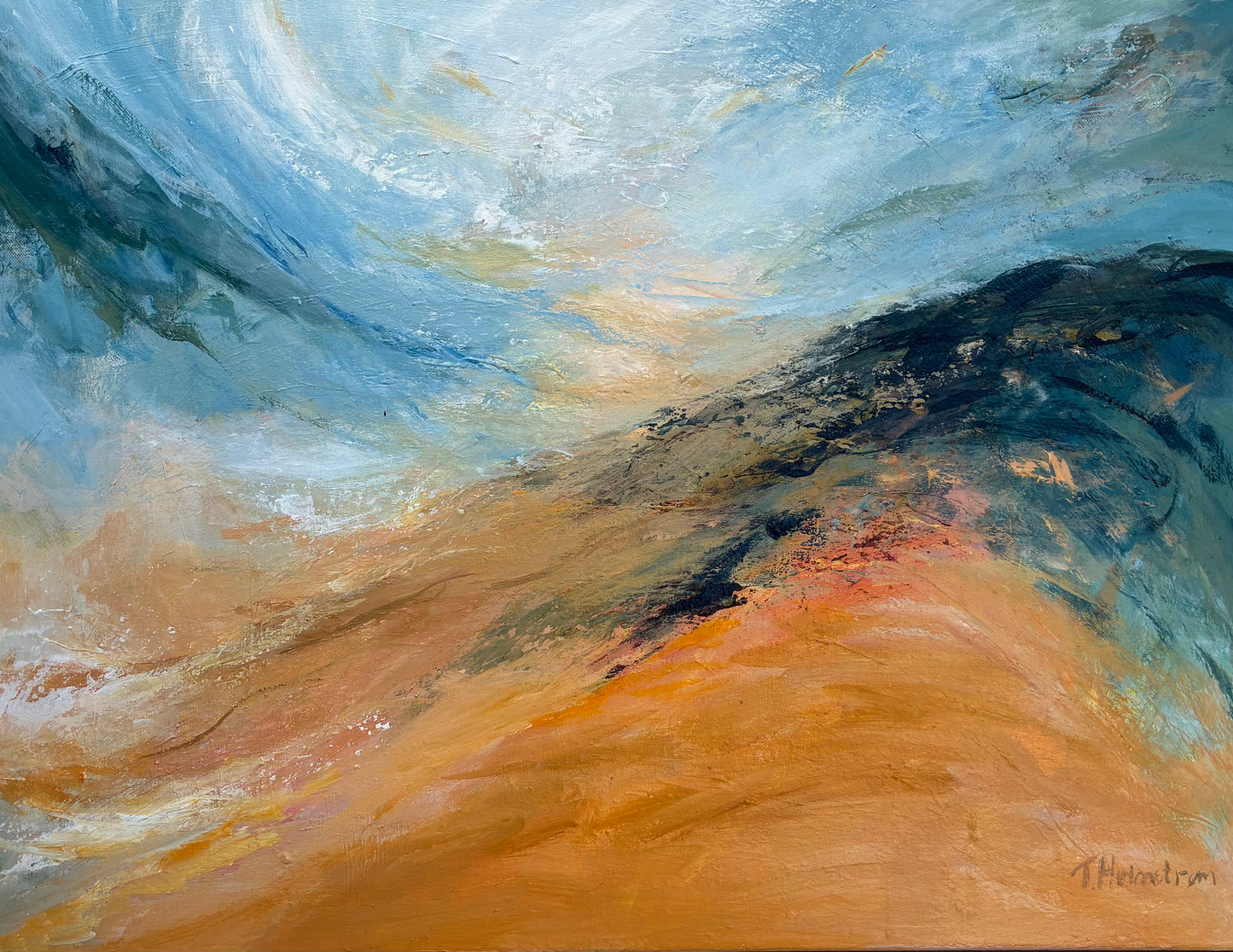 Warm sand