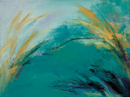 Maleri "Gold in Garden"