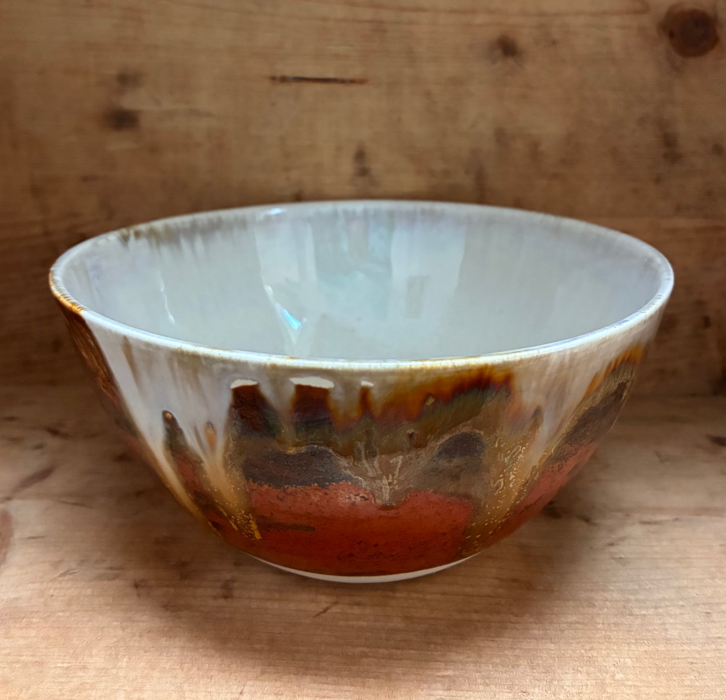 Unik håndmalet spiseskål