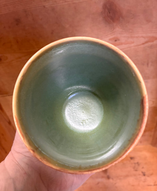 Håndmalet stort krus -Sommer landskab