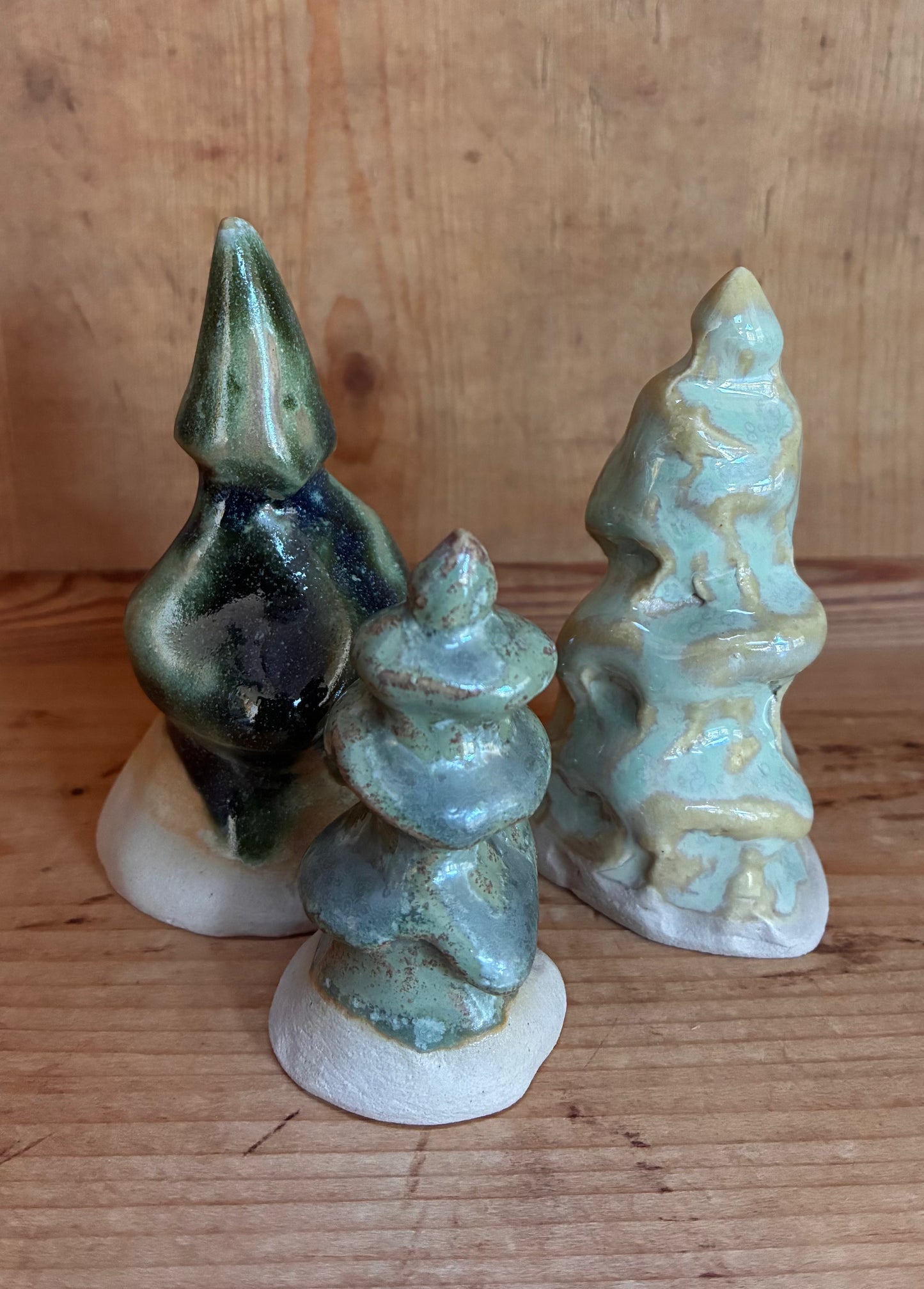 Juletræer sæt med 3 stk.