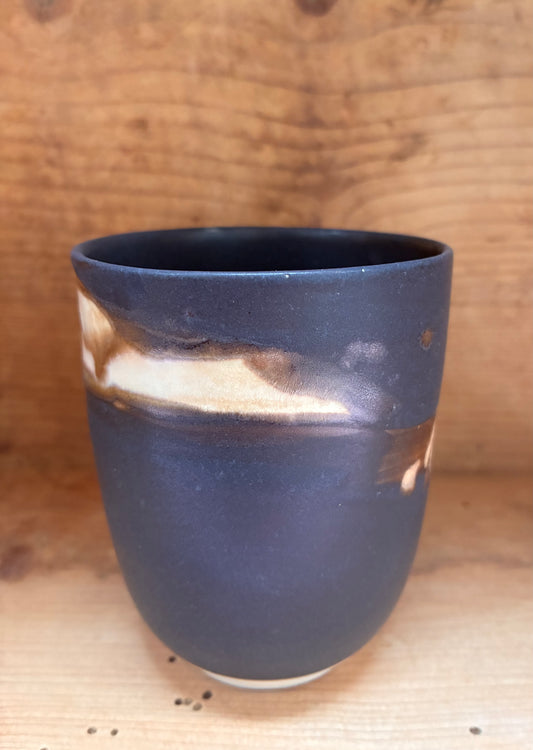 Håndmalet stort vinterlandskab