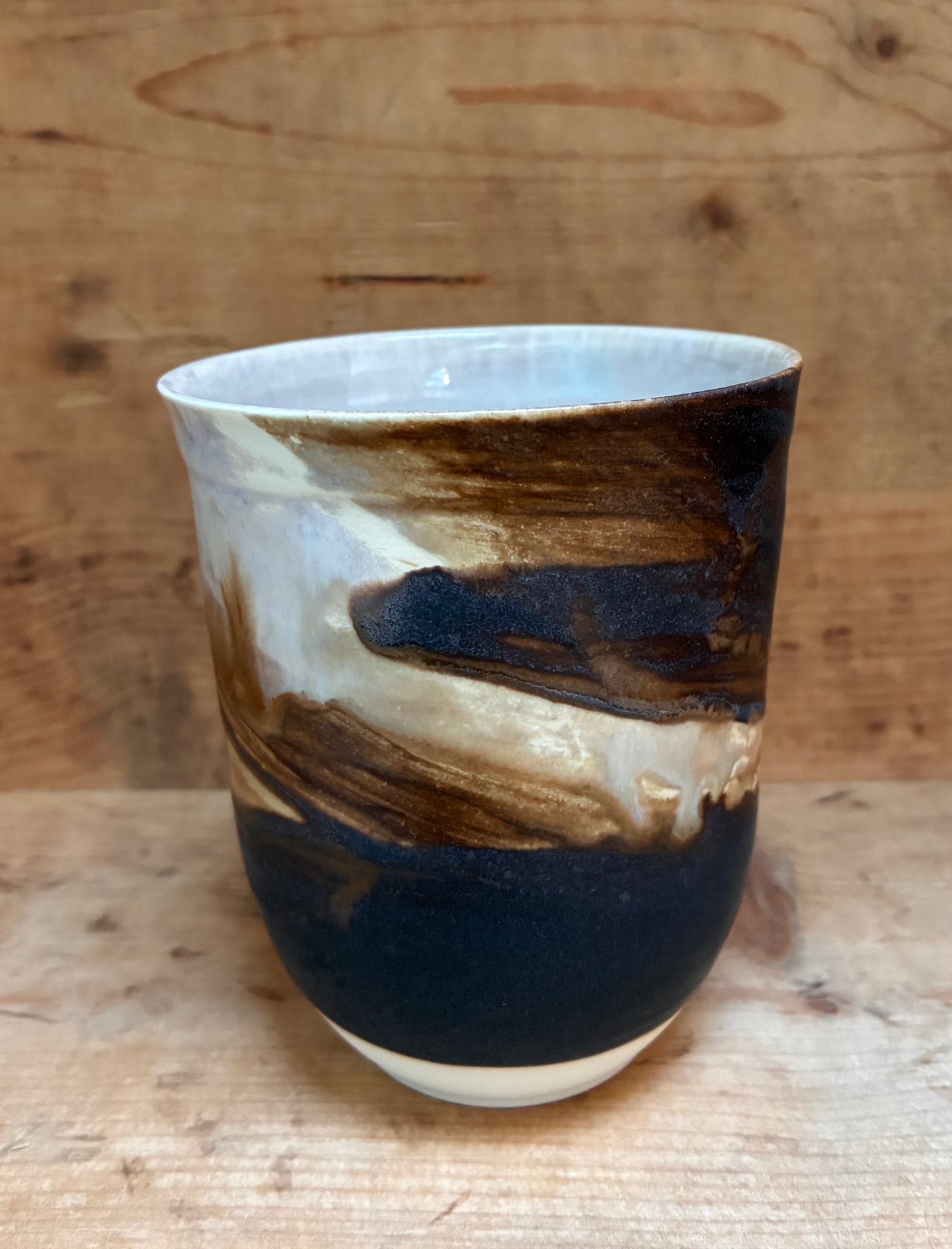 Unikt håndmalet stort krus