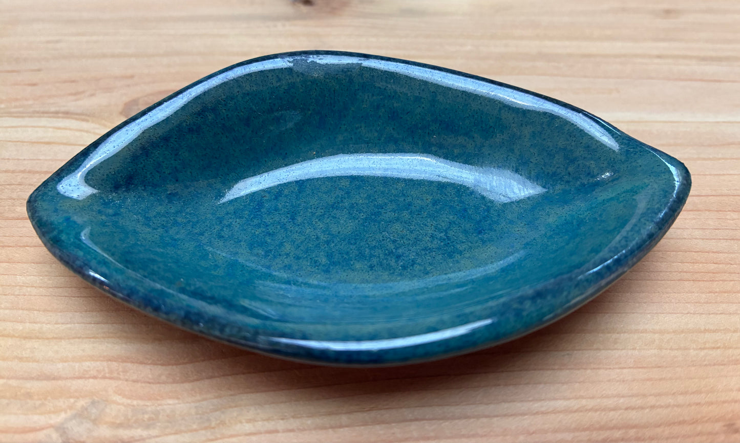 Unik havblå tapasbåd