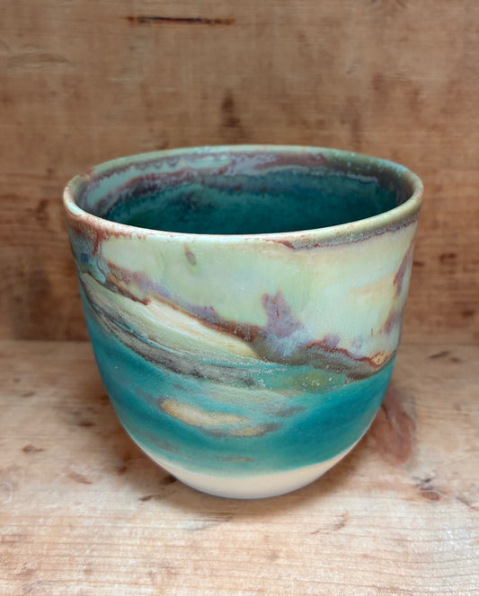 Unikt lille håndmalet krus