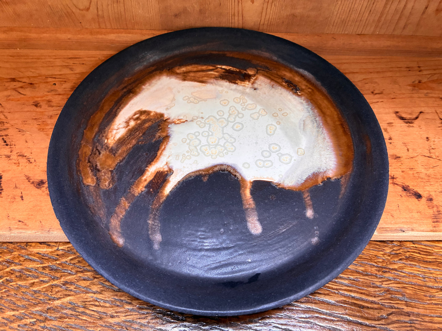 Unik håndmalet lille tallerken