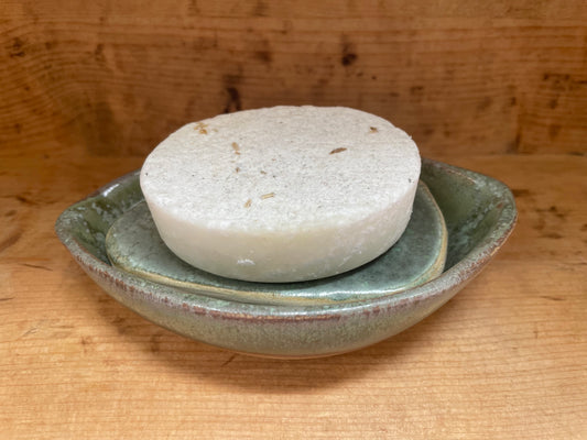 Unik kobbergrøn sæbeskål