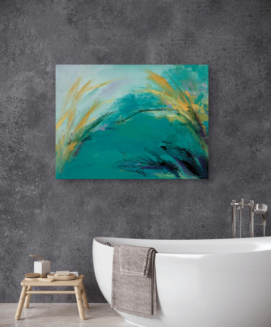 Maleri "Gold in Garden"